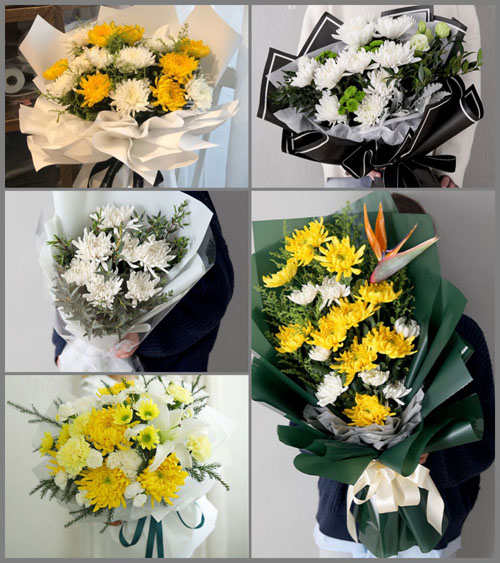江苏南通启东市南阳镇光明村白事花束代送